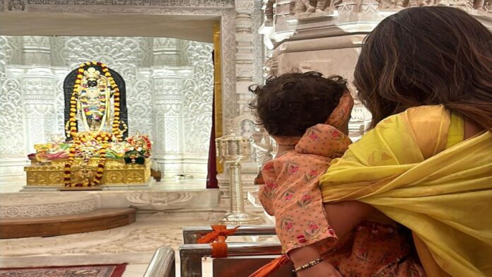 Priyanka Chopra, Accompanied by Nick Jonas and Malti, Visits Ayodhya's Ram Mandir for blessings